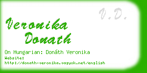 veronika donath business card
